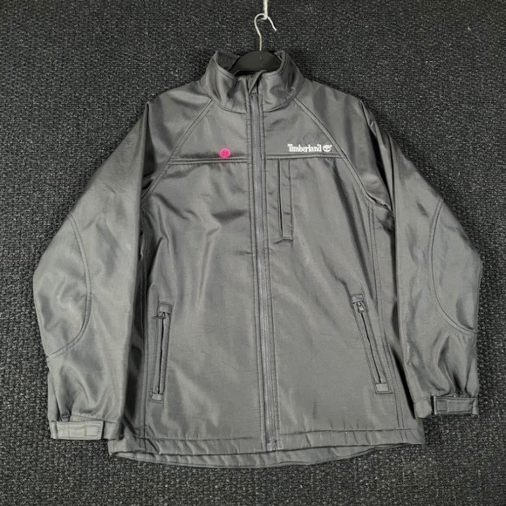 Timberland Youth XL 20 Gray Softshell Jacket Full Zip‎ Fleece Lined RN46795